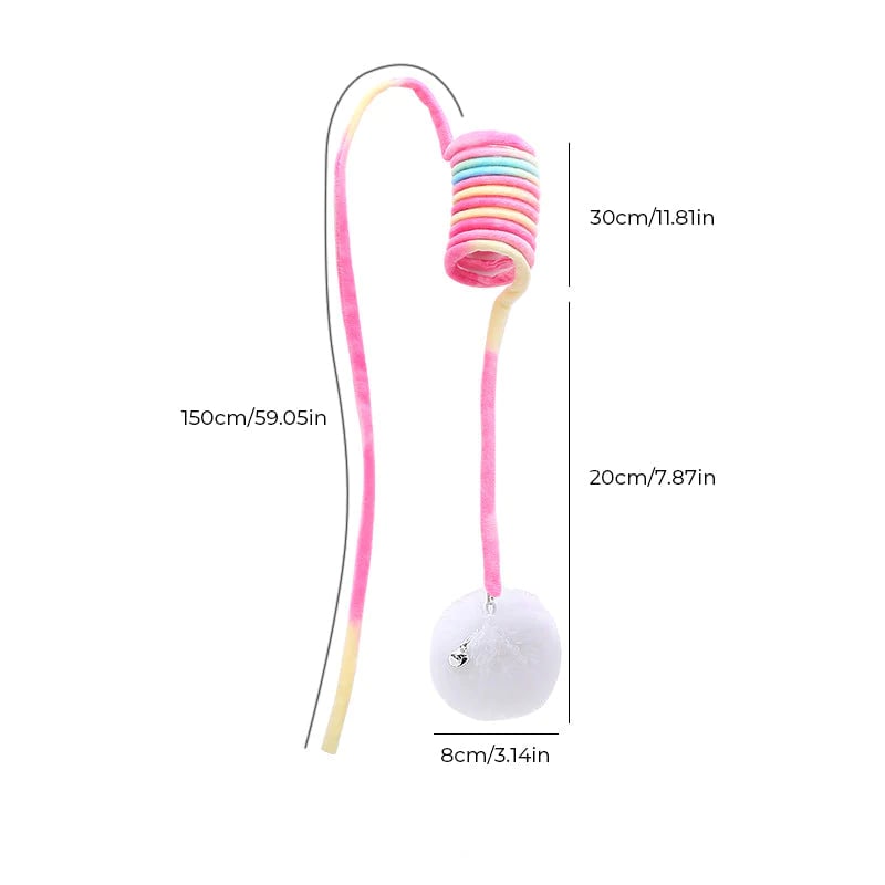 Hanging Spring Plush Cat Toy