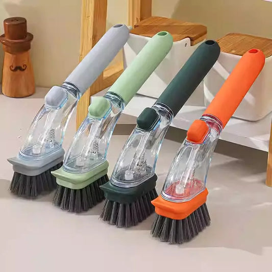 Household kitchen washing splash proof pot brush, multifunctional dormitory kitchen brush
